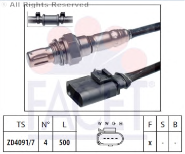 VW OKSİJEN SENSÖRÜ 03C906262AA KATALİTİK KONVERTÖRDEN SONRA