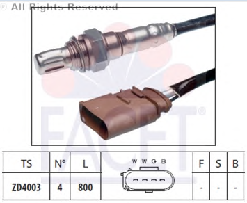 AUDI A4 1.6 ALZ 00→ OKSİJEN SENSÖRÜ 06B906265A 06B906265E KATALİT