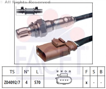 FABIA 1.4 16V BUD 06→ OKSİJEN SENSÖRÜ 036906262AA 03C906262AC 03C