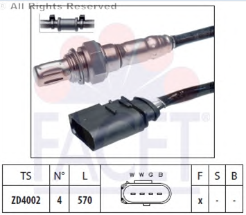POLO 1.4 16V BBY BKY 01-08 OKSİJEN SENSÖRÜ 036906262D KATALİTİK K