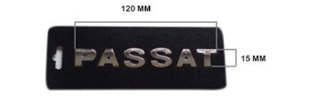 VW Passat B6 2006-2011 Passat Yazısı 15x120 mm 3C0853687A 739