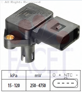 VW POLO 1.4 16V BBY BKY 01-08 MAP SENSÖRÜ 36906051 Facet