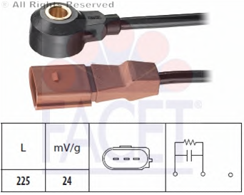 VW BORA 1.6 AVU 00-05 VURUNTU SENSÖRÜ 06A905377C (Kahverengi)