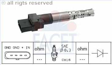 VW ATEŞLEME BOBİNİ VW 022905100A 022905100N Facet 9.6335