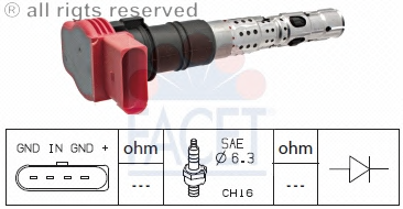 VW ATEŞLEME BOBİNİ VW 077905115B 077905115T Facet 9.6333