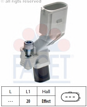 ALTEA XL 1.4 TSI CAXC 07→ KRANK DEVİR SENSÖRÜ 03C906433A 03C90643
