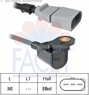 VW EKSANTRİK DEVİR SENSÖRÜ VW 03L957147 Facet 9.0605