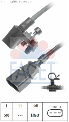 POLO 1.4 16V BBZ 01-08 KRANK DEVİR SENSÖRÜ 030957147B 030957147T