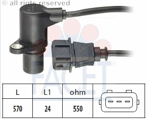 VW PASSAT 1.6 AEK 94-96 KRANK DEVİR SENSÖRÜ 021907319B Facet