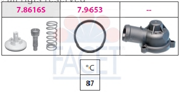 VW OCTAVIA 1.6 FSI BLF 04-08 TERMOSTAT 87°C 03C121110A Facet