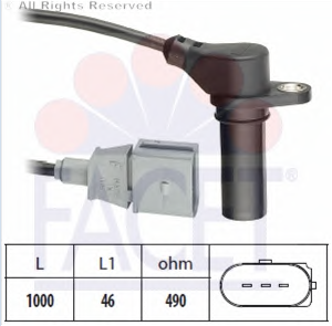 VW KRANK DEVİR SENSÖRÜ 038907319E Facet 9.0218