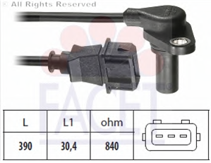 VW BORA 1.9 TDI AGR 98→ HIZ SENSÖRÜ 01M927321 (Dikdörtgen Soket)
