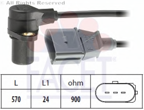 VW KRANK DEVİR SENSÖRÜ 06A906433C Facet 9.0172