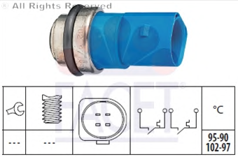 VW PASSAT 1.8 T AWT 00-05 FAN MÜŞÜRÜ 4 FİŞLİ 95°C90°C102°C97°C