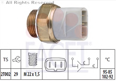 B APU 95-00 FAN MÜŞÜRÜ 3 FİŞ 95-85 102- 92°C