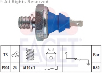 VW YAĞ MÜŞÜRÜ 0.30 BAR VW 028919081D (Mavi) Facet 7.0108