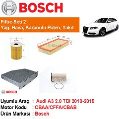 Audi A3 2.0 TDI Filtre Bakım Seti 2010-2015 [Bosch]402006