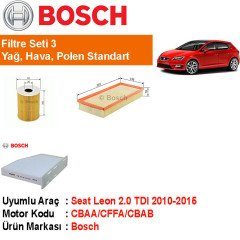 Seat Leon 2.0 TDI Filtre Bakım Seti 2010-2015 [Bosch]402006