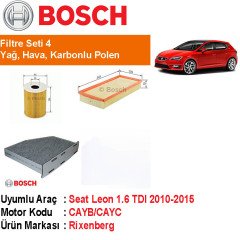 Seat Leon 1.6 TDI Filtre Bakım Seti 2010-2013 [Bosch]402006