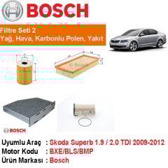 Skoda Superb 2.0 TDI Filtre Bakım Seti 2010-2015 [Bosch]402006