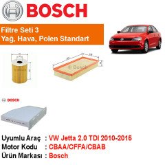 VW Jetta 2.0 TDI Filtre Bakım Seti 2010-2015 [Bosch]402006