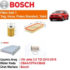 VW Jetta 2.0 TDI Filtre Bakım Seti 2010-2015 [Bosch]402006