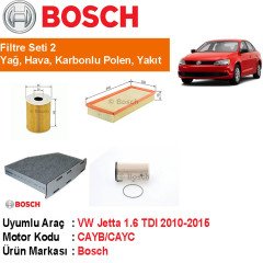 VW Jetta 1.6 TDI Filtre Bakım Seti 2010-2015 [Bosch]402006