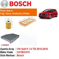 VW Golf 6 1.6 TDI Filtre Bakım Seti 2010-2015 [Bosch]402006
