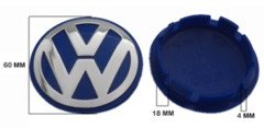 VW Passat 2003-15 Jetta 05-18 CC 13→ Jant Göbeği Mavi  3B7601171