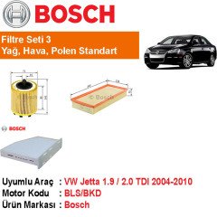VW Jetta 1.9 / 2.0 TDI Filtre Bakım Seti 2005-2010 [Bosch]402006
