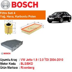 VW Jetta 1.9 / 2.0 TDI Filtre Bakım Seti 2005-2010 [Bosch]402006