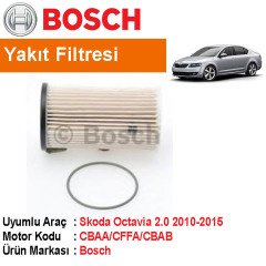 Skoda Octavia 2.0 TDI Yakıt Filtresi 2010-2015 [Bosch]402006