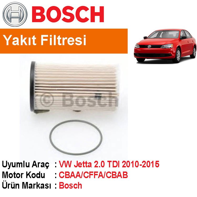 VW Jetta 2.0 TDI Yakıt Filtresi 2010-2015 [Bosch]402006