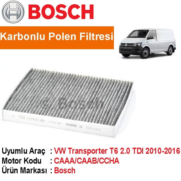 VW Transporter T6 2.0 TDI Karbonlu Polen Filtresi 2010-2016 Bosch