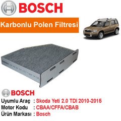 Skoda Yeti 2.0 TDI Karbonlu Polen Filtresi 2010-2015 [Bosch]