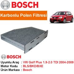 VW Golf Plus 1.9 / 2.0 TDI Karbon Polen Filtresi 2004-2009 Bosch