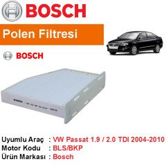 VW Passat 1.9 / 2.0 TDI Polen Filtresi 2004-2010 [Bosch]