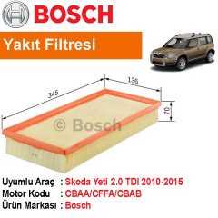 Skoda Yeti 2.0 TDI Hava Filtresi 2010-2015 [Bosch]