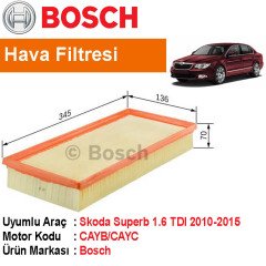 Skoda Superb 1.6 TDI Hava Filtresi 2010-2015 [Bosch]