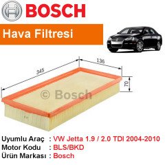 VW Jetta 1.9 / 2.0 TDI Hava Filtresi 2005-2010 [Bosch]
