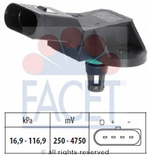 VW AUDI A4 2.0 TFSI CAEB CDNC 08→ MAP SENSÖRÜ  036906051C Facet