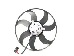 VW Polo Fabia İbiza 09→ Fan Motoru 390MM 3 Fiş 7 Kanat 6R0959455C