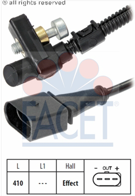 VW ROOMSTER 1.6 BTS CFNA 06→ KRANK DEVİR SENSÖRÜ  030957147S