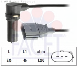 VW TOLEDO 2 1.9 TDI AHF 99-06 KRANK DEVİR SENSÖRÜ  038907319F