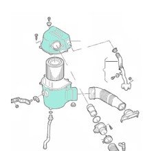 Seat İbiza Hava Filtre Kutusu 1.6 TDI CAY Motor 2009 → 6R0129607E