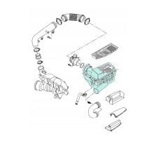 VW Golf 5 6 Hava Filtre Kutusu 2007-14 Jetta 06-14 CC 12-17 EOS