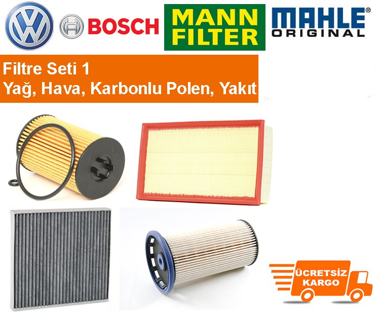 Skoda Octavia III 2.0 TDI CKFB 2012 - Filtre Bakım Seti ORJİNAL