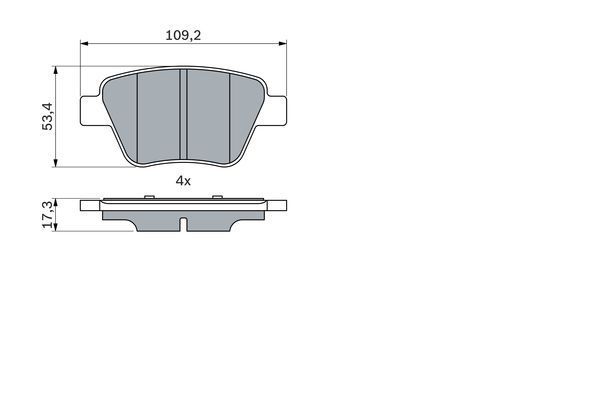 Audi A1 8X 2011-2014 1.2 TFSI CBZA Arka Fren Balata Seti