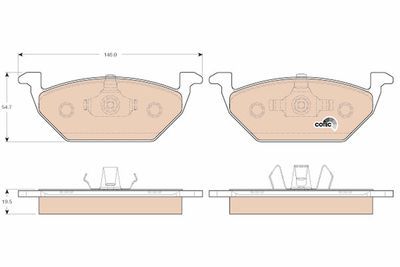 Audi A1 8X 2011-2018 Ön Fren Balata Seti