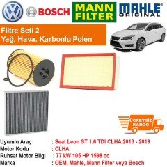 Seat Leon ST 1.6 TDI CLHA 2013 - Filtre Bakım Seti ORJİNAL